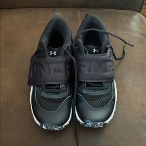 Under Armour Kids Black Sneakers with White Soles